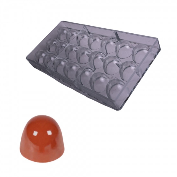 GI003 - Forma de Chocolate em Policarbonato Bombom trufa 14g