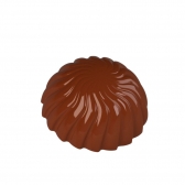 GI206 - Forma de Chocolate em Policarbonato Bombom Renata Penido Semi Esfera Decorado 10g