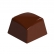 GI187 - Forma de Chocolate em Policarbonato Bombom quadrado Linha Áurea