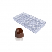 GI178 - Forma de Chocolate em Policarbonato Bombom Espiral 11g