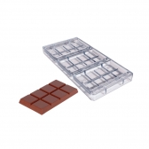 GI043 - Forma de Chocolate em Policarbonato Tablete 100g recheável