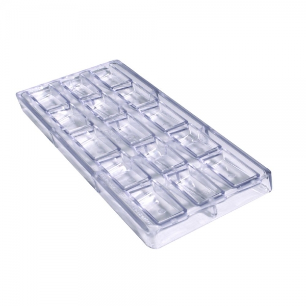 GI186 - Forma de Chocolate em Policarbonato Mini Tablete Coleção Áurea